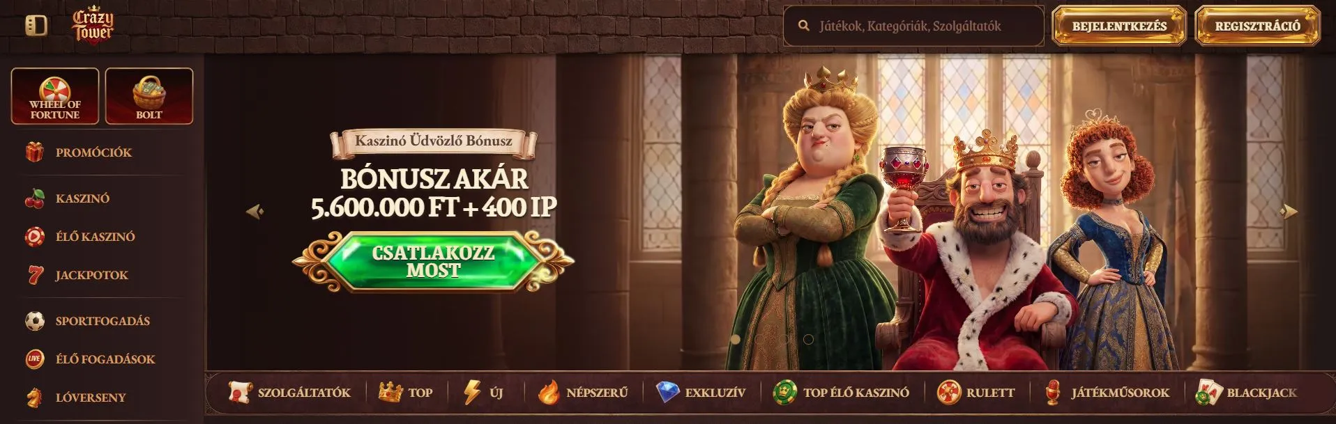 külföldi online kaszinó CrazyTower Kaszinó.JPG
